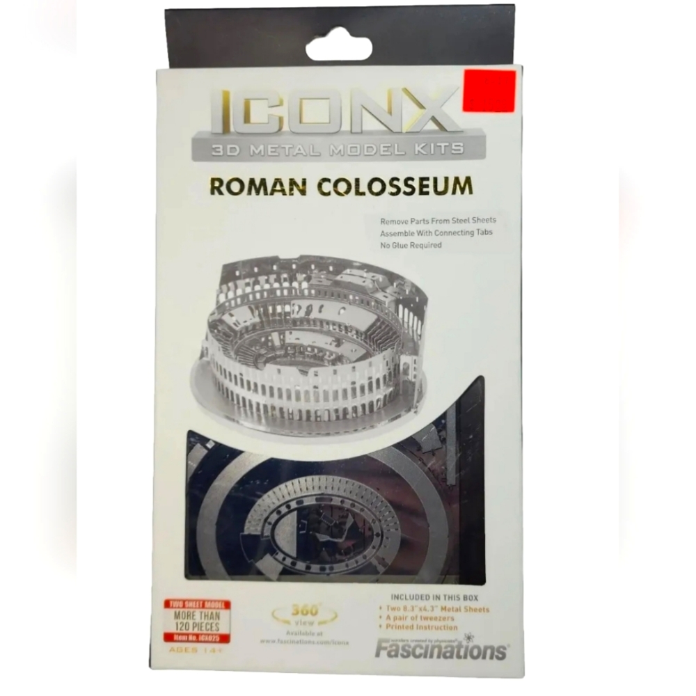 Roman Colosseum ICONX Metal Earth 3D Laser Cut Metal Model Kit ICX025 New